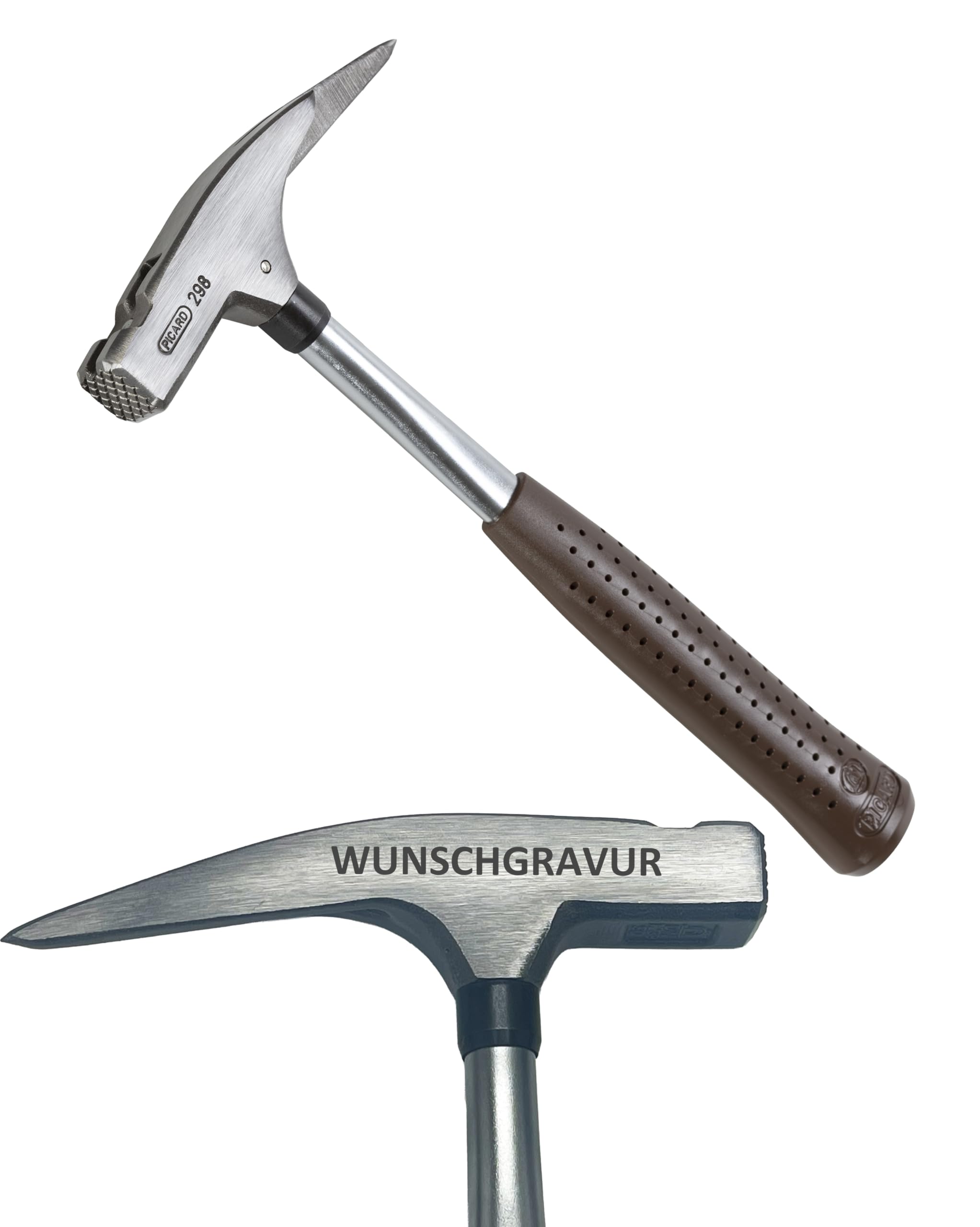 PICARD Latthammer Nr. 298 – mit individueller Lasergravur | Personalisiertes Geschenk für Zimmerer, Schreiner & Dachdecker | geraut