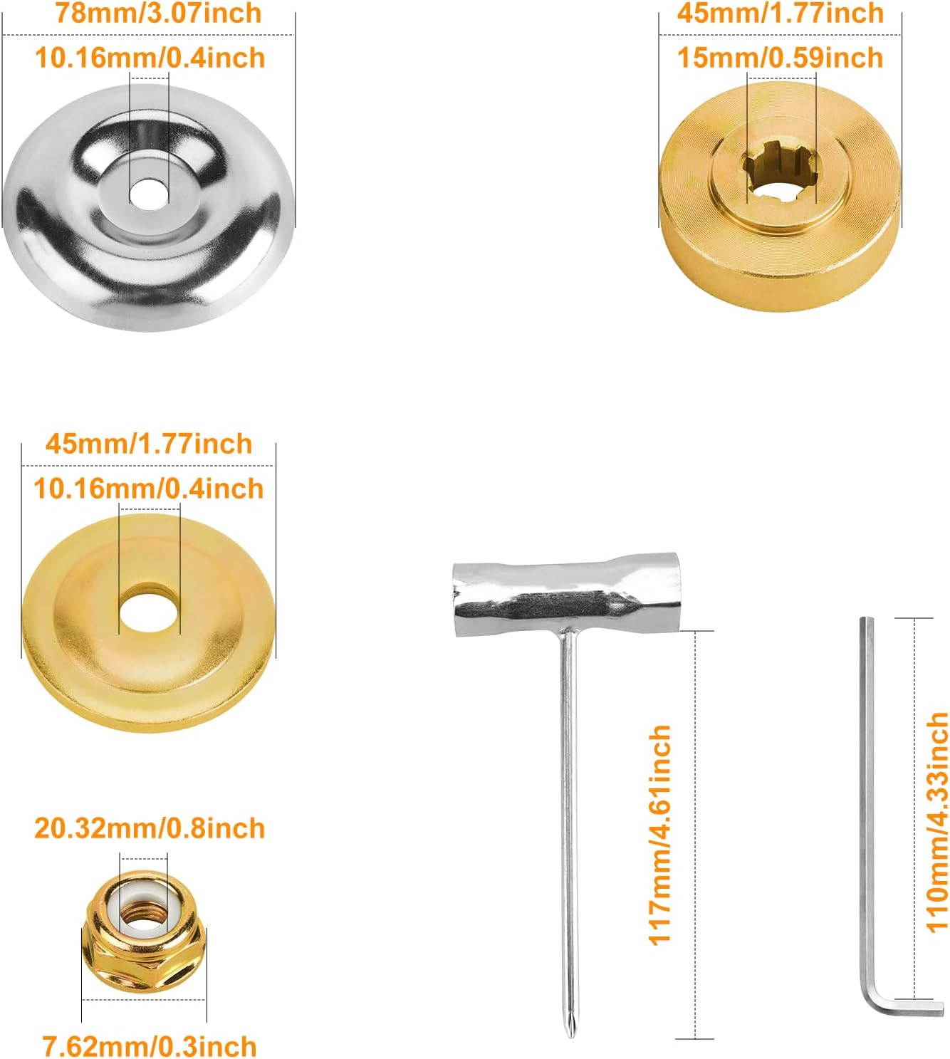 HK 2 Pack 9" x36T Carbide Tip Brush Cutter Blades Weed Eater Blades for Brush Cutter, Trimmer, Weed Eater, Compatible with Husqvarna, Stihl, Fsx, and More