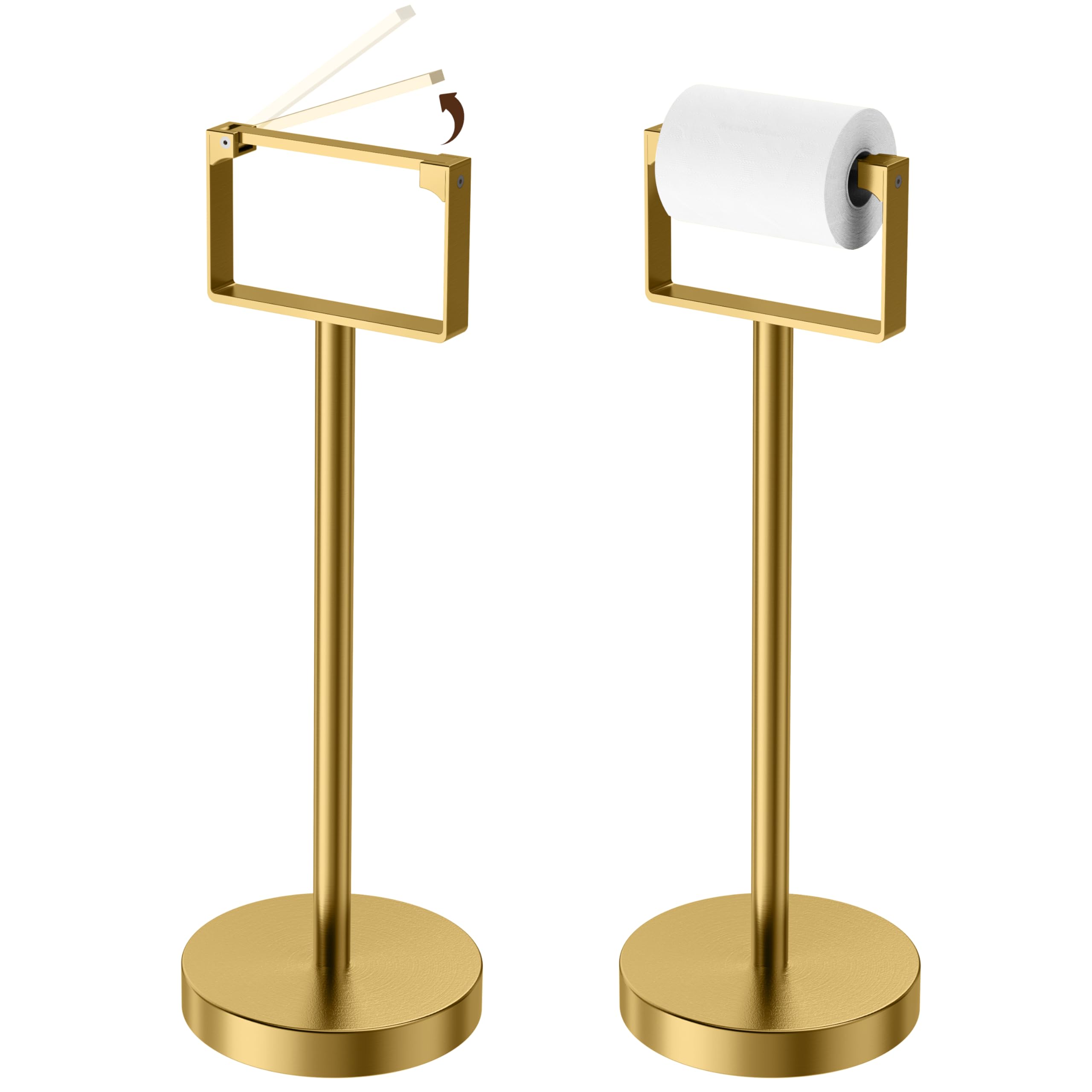 RUACQ Chrome Toilet Paper Holder Wall Mount for Bathroom — Amazon image 8