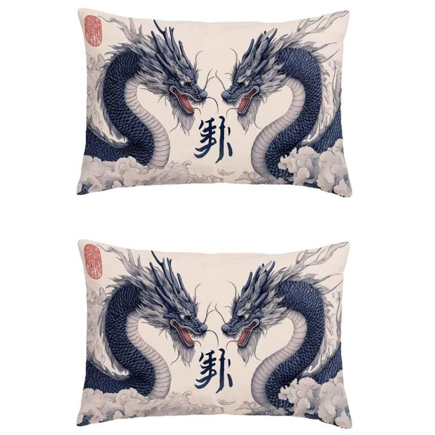Housse de coussin bleu marine pour décoration maison automne et salon de jardin