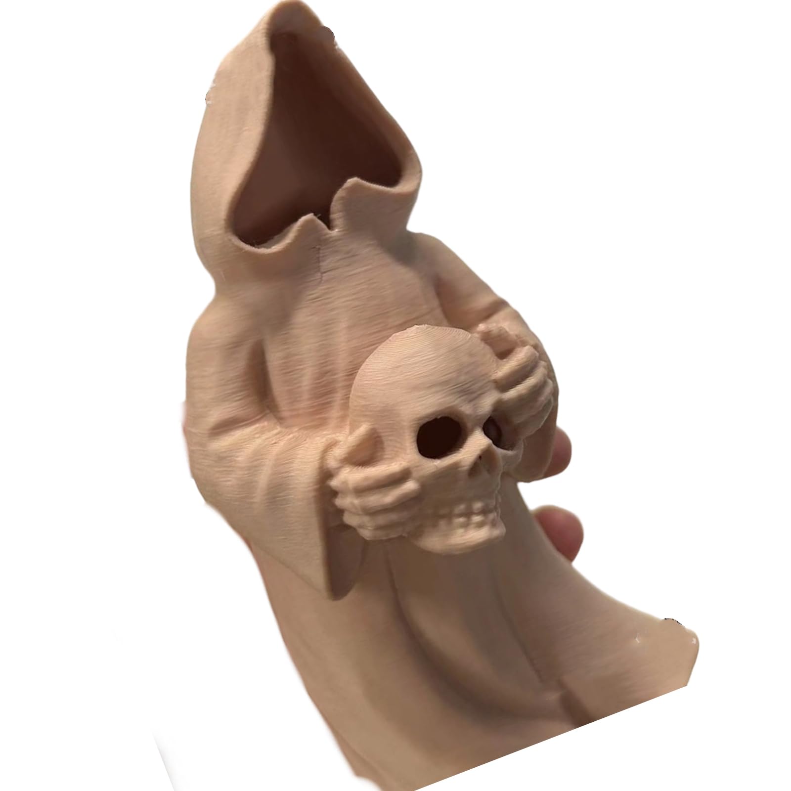 Bottone Halloween Ornament Ghostly Skull Figurine Statue Tabletop for Shelf Display and Classroom Decoration Desk