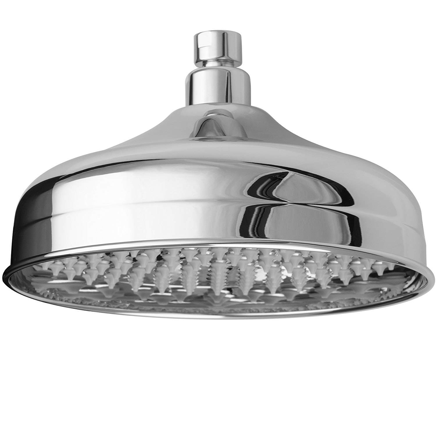 Soffione doccia a pioggia, 20 cm, in ottone cromato
