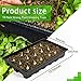 YoleShy 10 Pack Seed Starter Tray Reusable Plastic Plant Seedling Starter Trays Thickened Sturdy Durable for Germination Growing Microgreens Planting Propagation, Without Drain Holes, 14.5