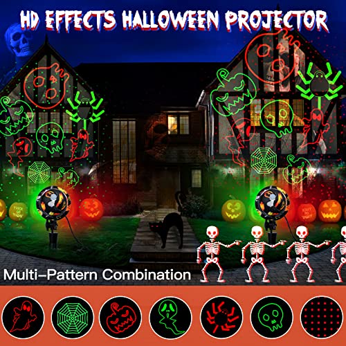 Halloween Projector Lights Outdoor, Waterproof Halloween Laser Projector Lights With Remote, 2022 New Halloween Decorations For Party Yard Garden Outdoor Indoor, Landscape Halloween Lights Outdoor #TOP4