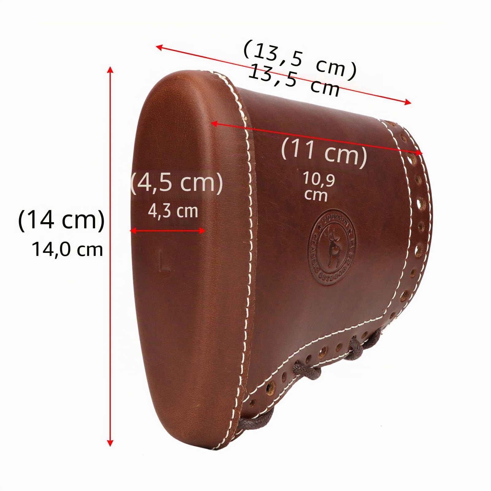 Wachs-Canvas & Leder Recoil Pads für Schrotflinte Gewehr Gewehr Stock Pad Einstellbare Buttsotck Abdeckung