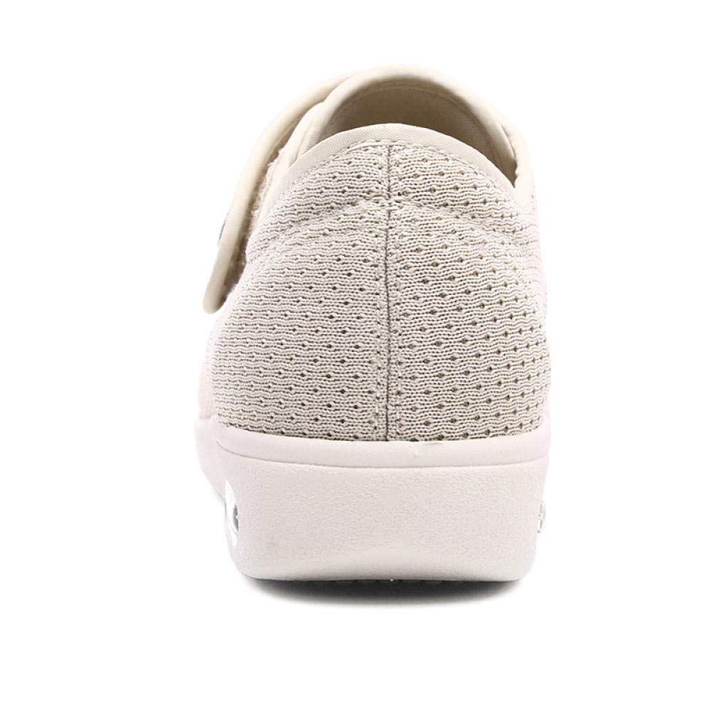 Scarpe comode per Edema da artrite,Aggiungi Fertilizzante per allargare Le Scarpe dei Piedi gonfi, Scarpe per diabetici in Magic Tape-Beige_41,Pantofola per diabetici Easy Close