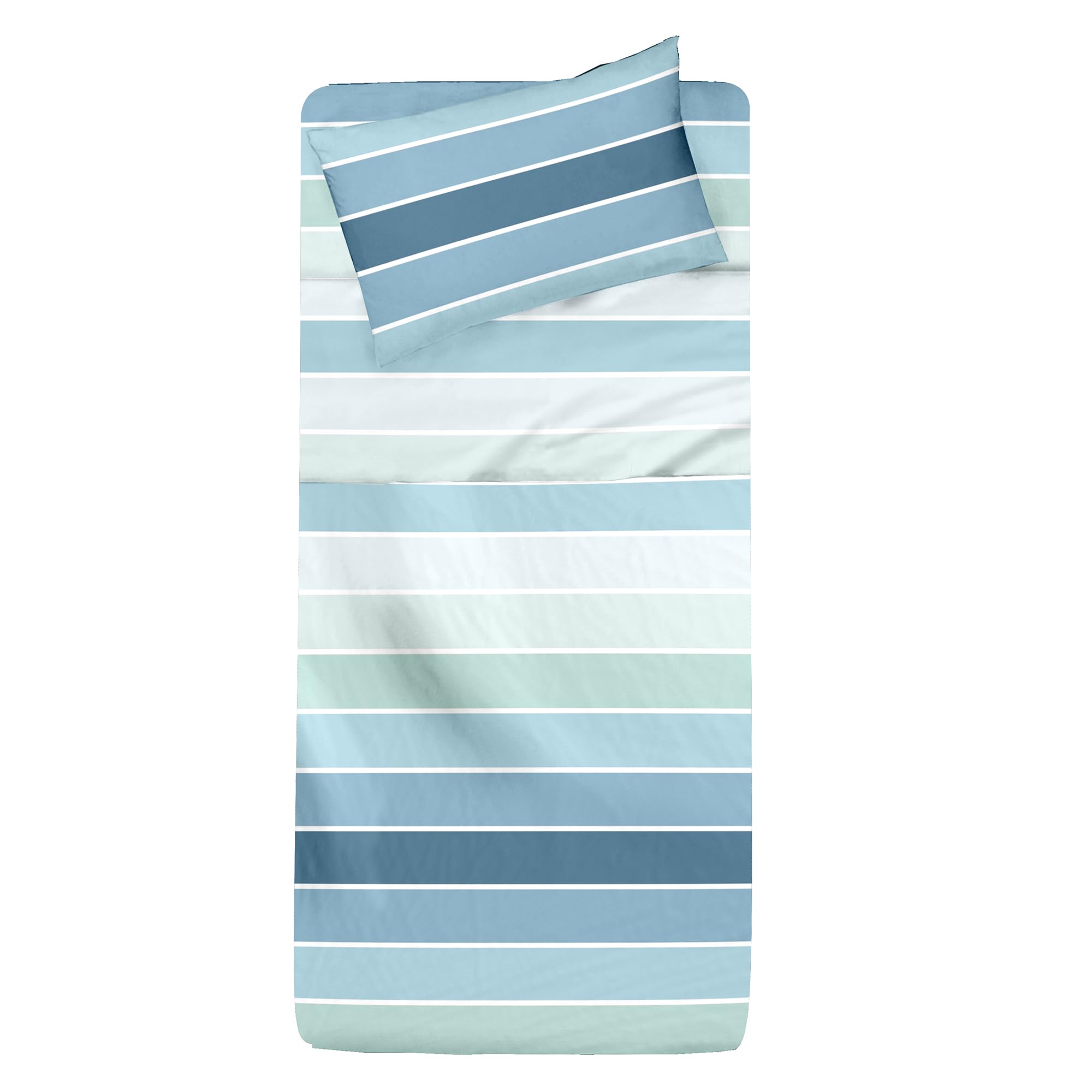 Ruggeri - Set Lenzuola - Singolo - Made in Italy - 100% Puro Cotone - Collezione Essential (Righe)
