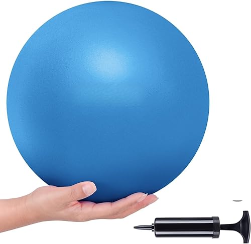 Miniatura 15 de APEXUP 9 Inch Pilates Ball Small Exercise Ball for Yoga, Fitness, Balance, Core Workout, Physical Therapy Rosado,Negro,Verde