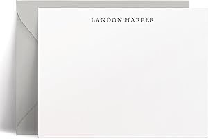 Personalized Flat Notecards w/Envelopes: Enhance Your Communication with Style