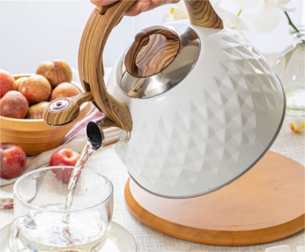 Czajnik z Gwizdkiem Czajnik Do Herbaty Na Płytę Kuchenną Czajnik Do Herbaty Czajniczek Gwiżdżący Czajnik Do Herbaty Z Ergonomicznym Uchwytem Utrzymującym Temperaturę Gwizdanie Czajnik Czajnik Kuchenek