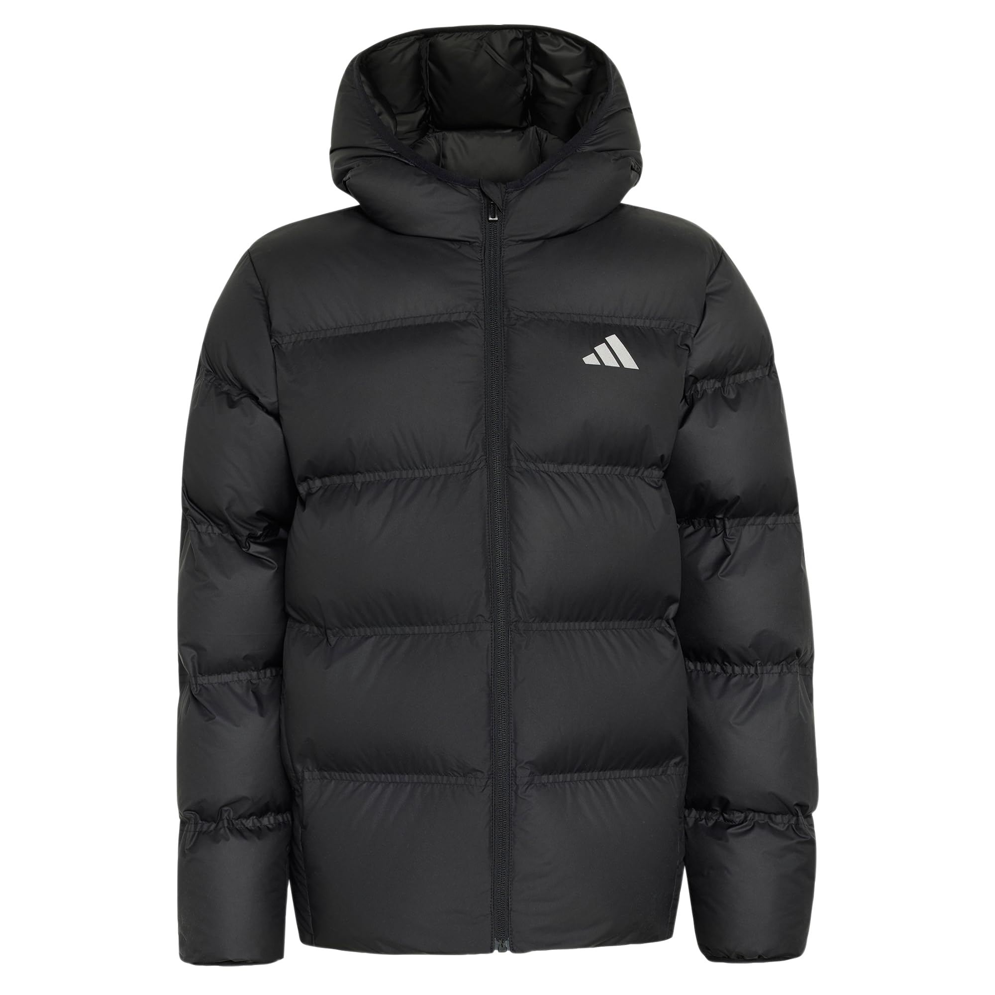 adidas Unisex Kids Synthetic Down Coat, black/REFLECTIVE SILVER, 11-12 Years