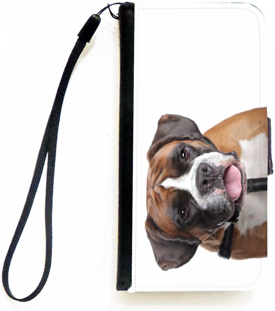 Boxer Dog Design Flip Wallet iPhoneCase with Magnetic Flap for Apple iPhone 5c