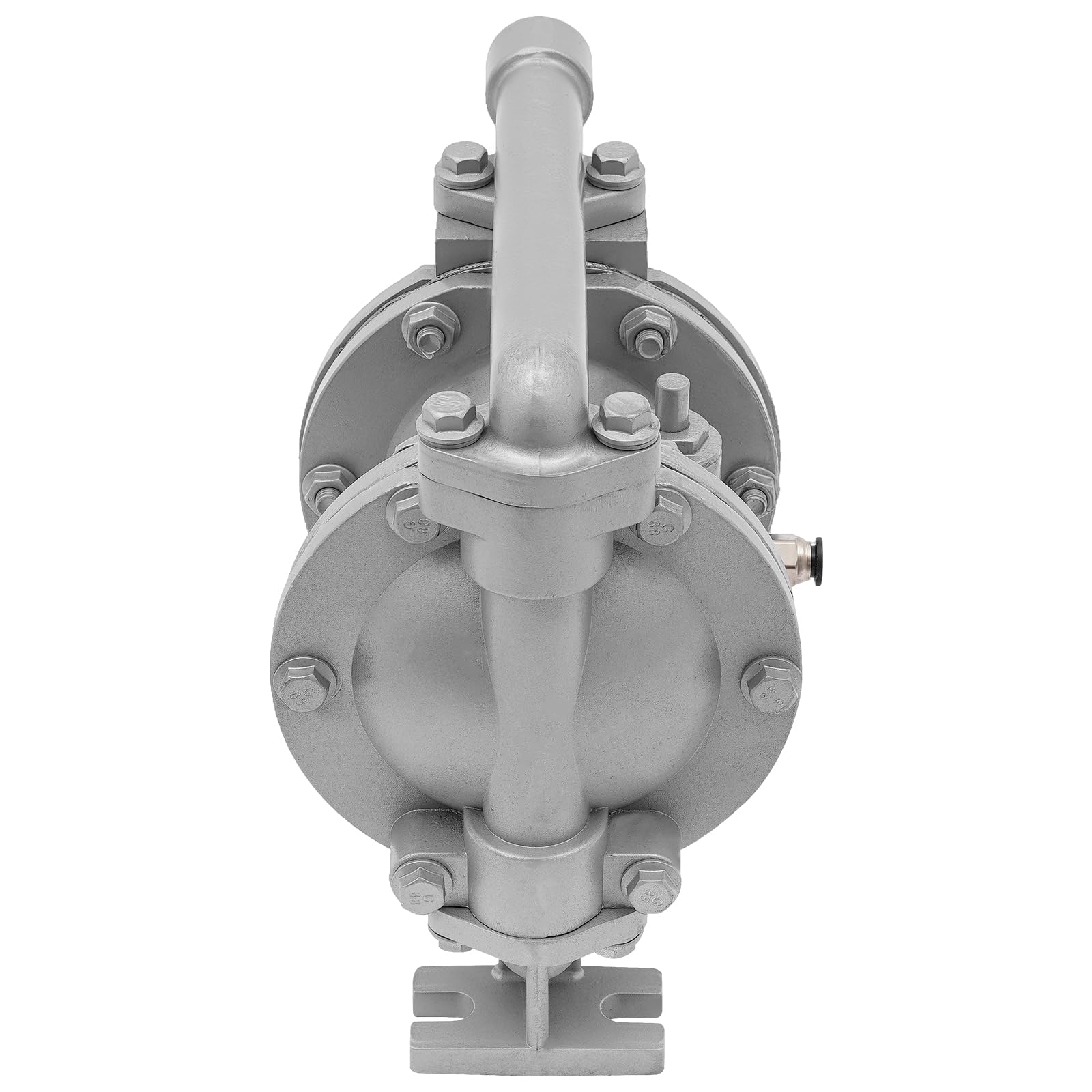 Druckluft Membranpumpe 0-1m³/h Luftbetriebene Membranpumpe mit Anti-Rutsch-Abdeckung Luftpumpe Membran (Auslass-Durchmesser: 15mm/0.59in, Lufteinlass-Außendurchmesser: 8mm/0.315in)