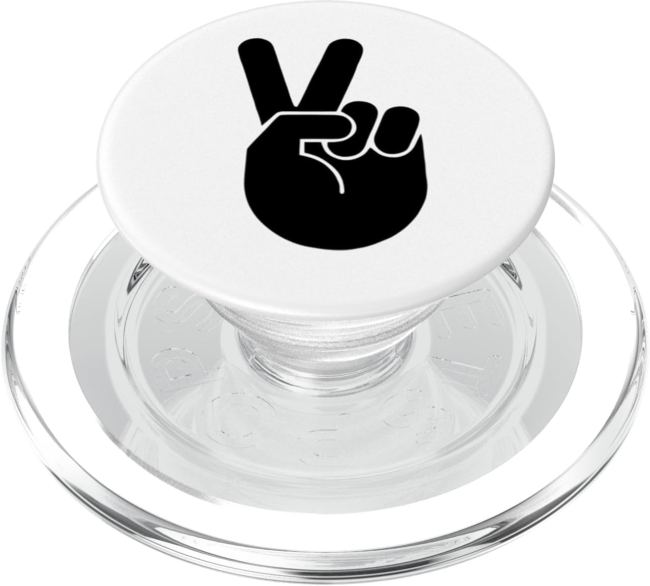 Victory sign peace symbol PopSockets Grip and Stand for Phones and Tablets PopSockets PopGrip for MagSafe