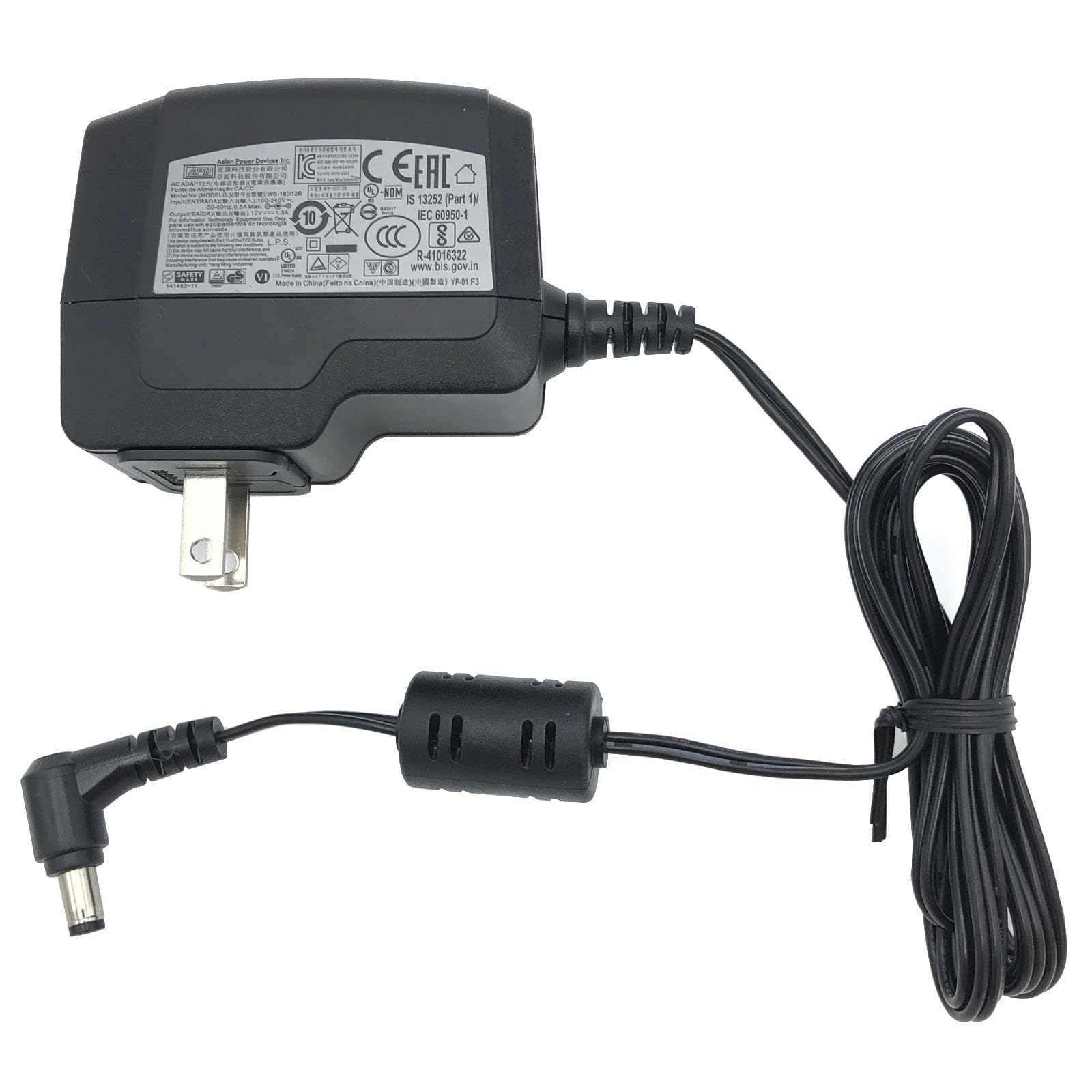 Amazon.com: Tekswamp APD WB-18D12R AC Adapter 18W 12V 1.5A Power