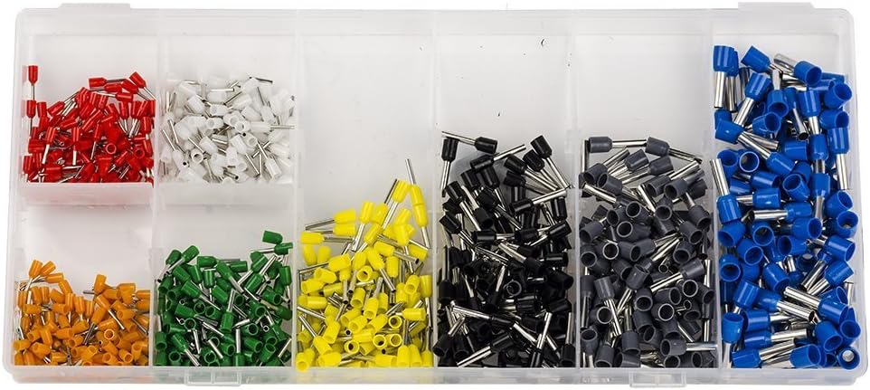 Eagles Wire Ferrules Kits 800Pcs Pin Terminals, Insulated Cord End Terminal Bootlace Cooper Ferrules 22-10AWG Kit