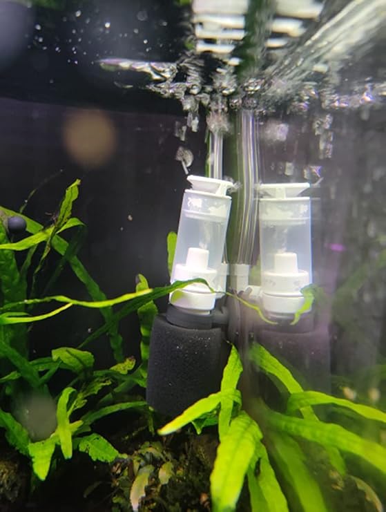 HIERYAN Super Mini Aquarium Single Sponge Filter with Oxygen Pump