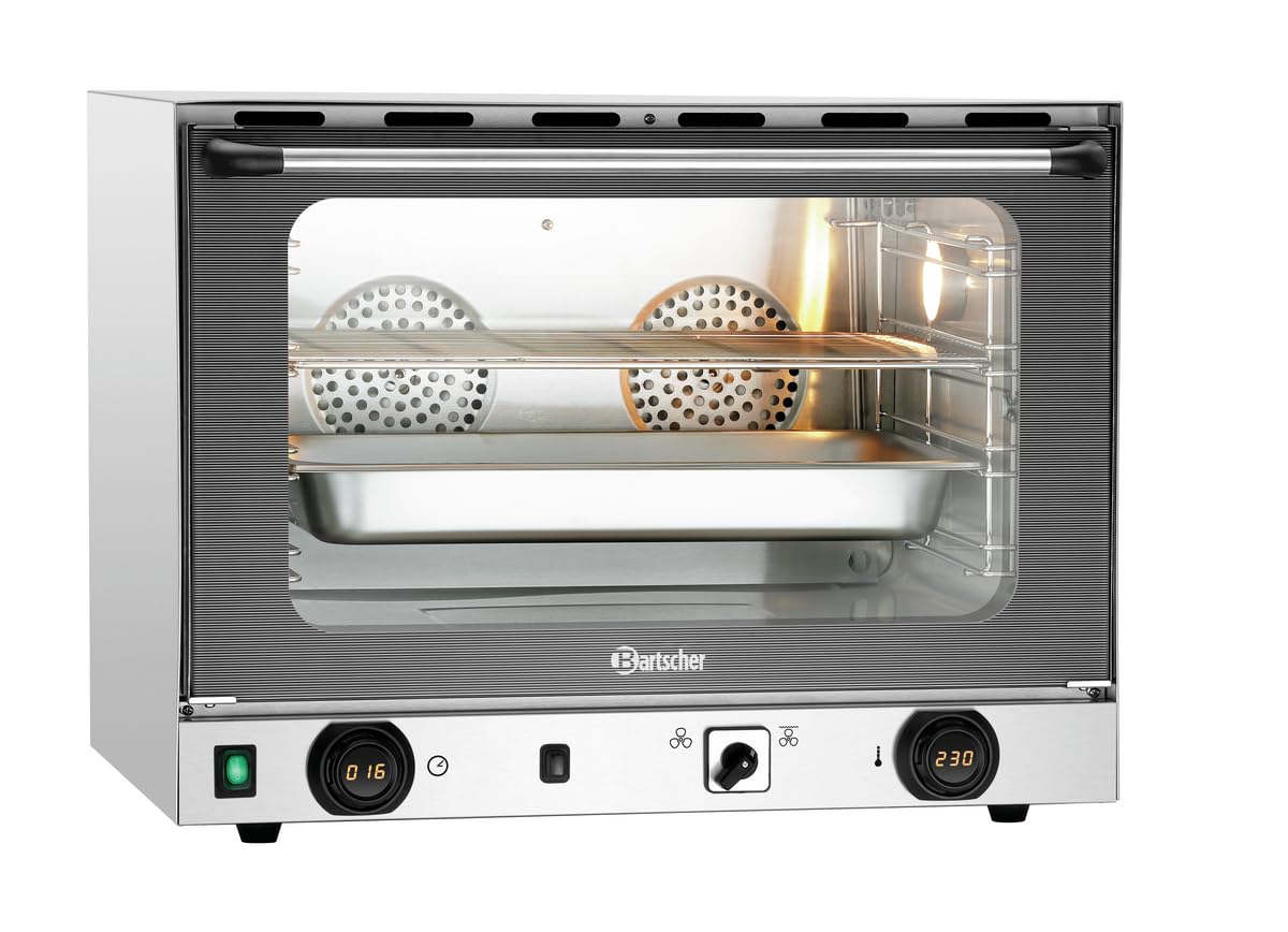 Four inox à convection 4 x GN 1/1, avec humidificateur, 3000 W, 220 V - MONO