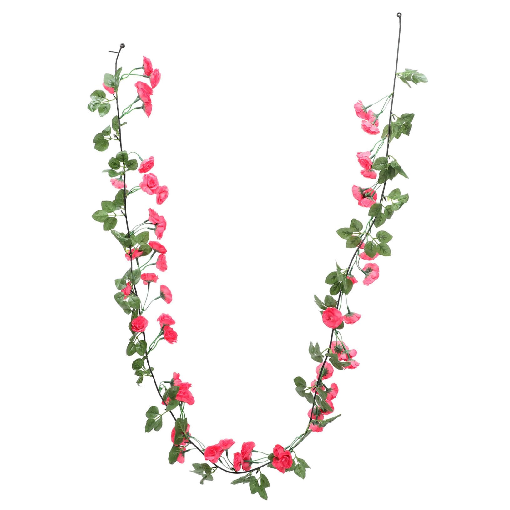 Gatuida 4stücke Künstliche Rosenranke Blumengirlande Köpfe Für Hochzeiten Partys Und Dekoration Imitationsblumen Für Innen Und Außenbereiche Und Elegant