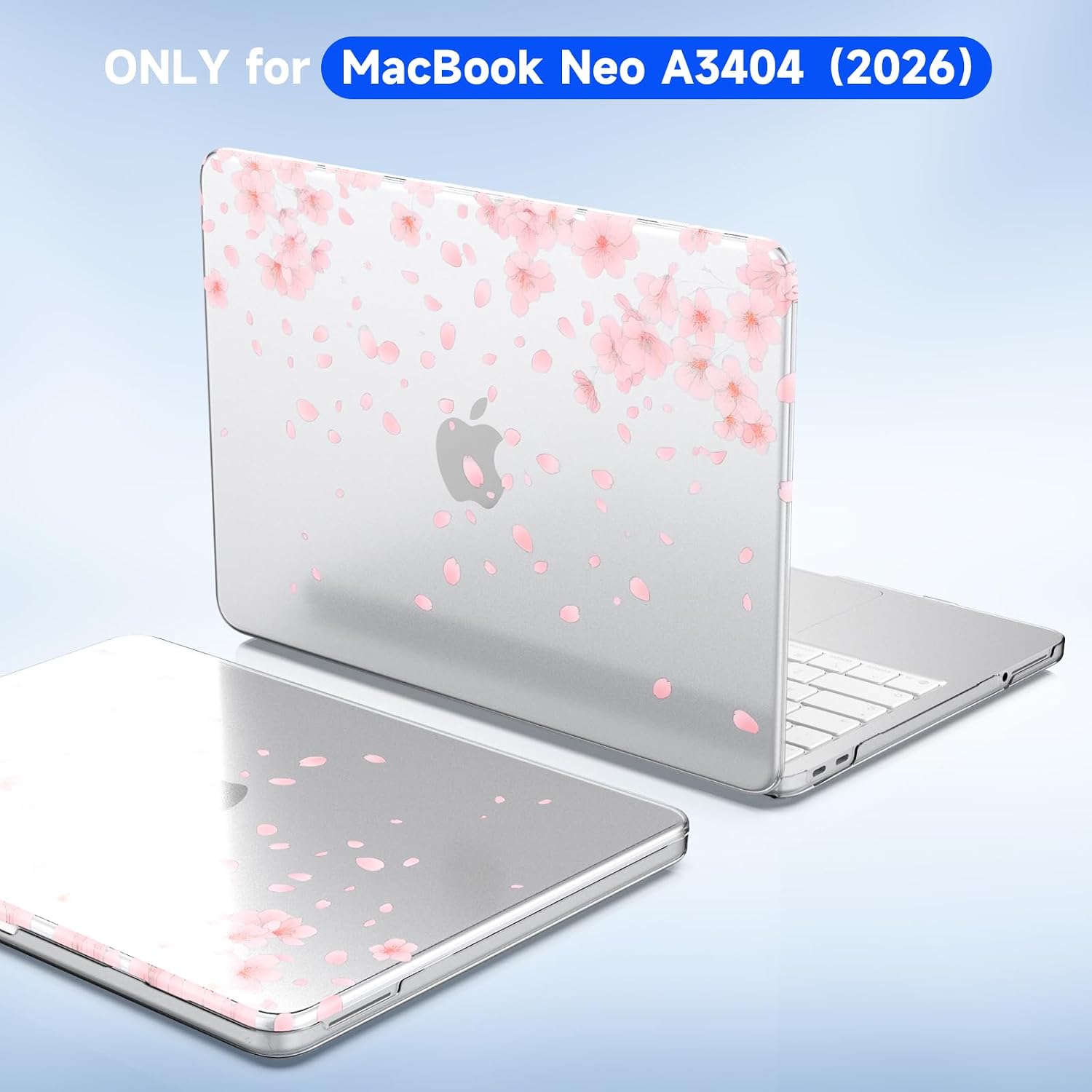 Unique Pattern Cases for MacBook Neo 13 inch Case 2026 (Model A3404), Protective Hard Shell Cover & Keyboard Cover & Screen Film & Type C, B