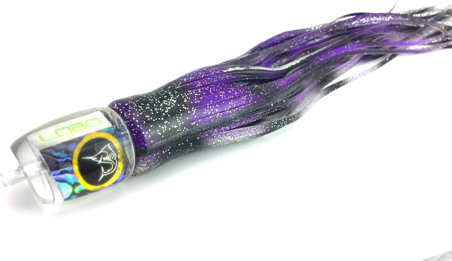 Lobo Lures 12" Pelagic Magic Plunger Style Billfish & Tuna Trolling Lures Purple Mackerel