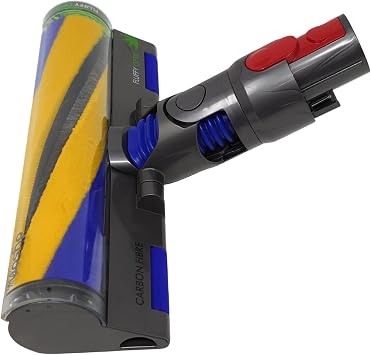 مكنسة كهربائية Dyson Laser Slim Fluffy Optic Cleanerhead V15 Detect الأصلية - تناسب فقط طرازات V15 Detect وV15 Detect Complete وTotal Clean وV15 Dectect Submarine وليس Slim.