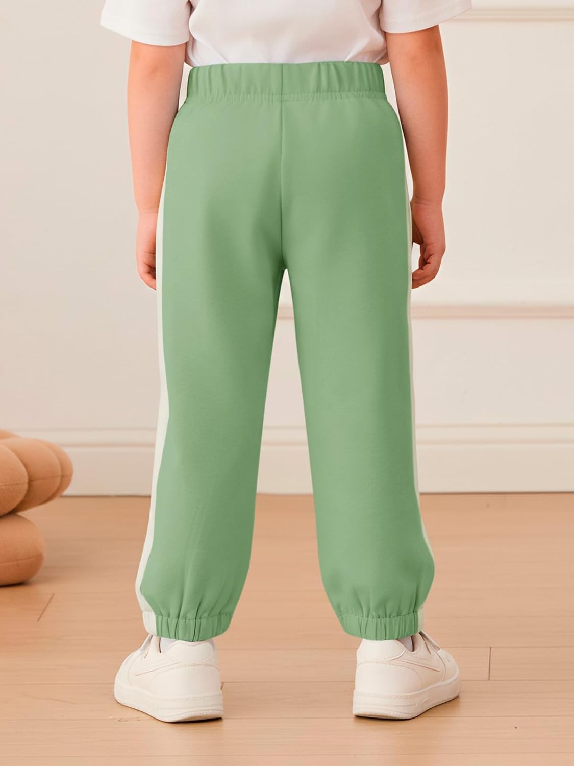 Haloumoning Toddler Baby Boy Joggers Pants Kids Lightweight Side Striped Hiking Pants Pull On Sweatpants 9M-8Y - Image 3