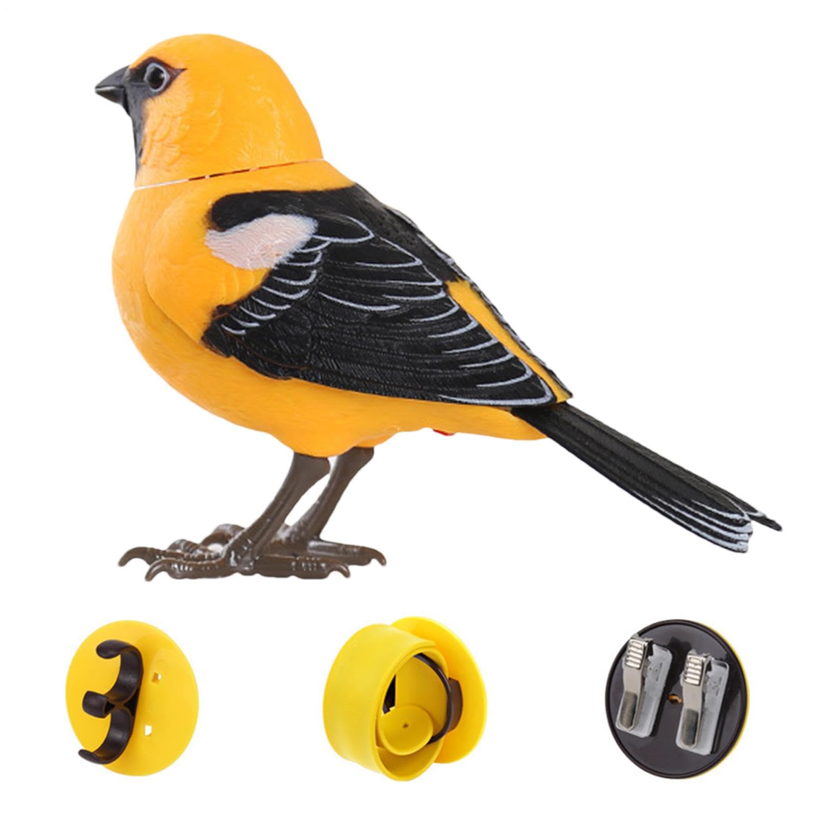 Electric Singing Animated Bird Toys 13.5x9cm Artificial Fake Birds Figure Christmas Ornaments Home Tree Ornament Decoration
