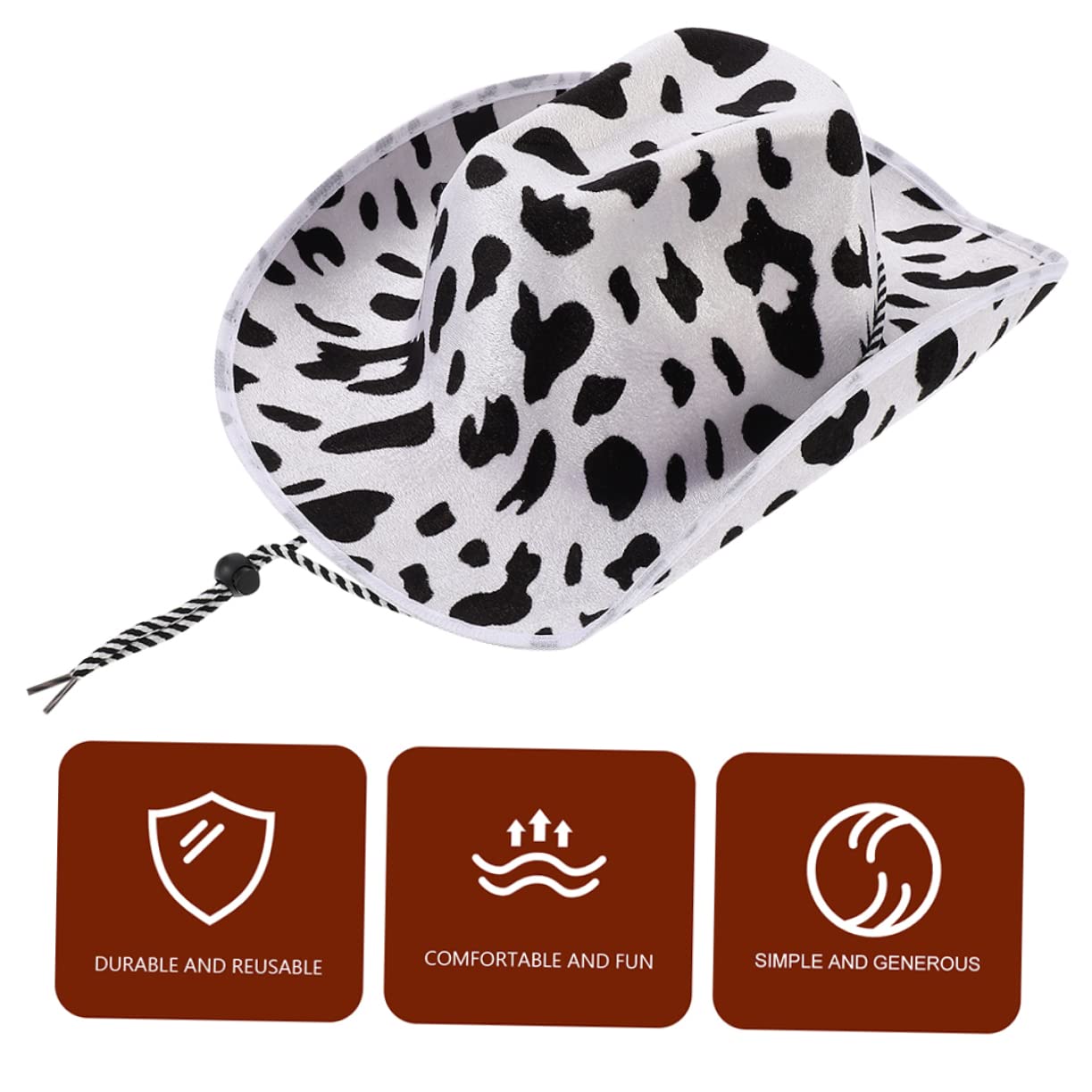BESPORTBLE 2piezas Sombrero De Estampado De Leche Sombreros De Fieltro Decorativos para Escenario