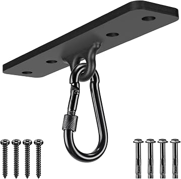 Dolibest Heavy Bag Hangers Brackets, Punching Bag Hangers, Heavy Bag Ceiling Mount for Body Weight Strength Training Systems, Aerial Yoga Swing & Hammock, Resistance Band