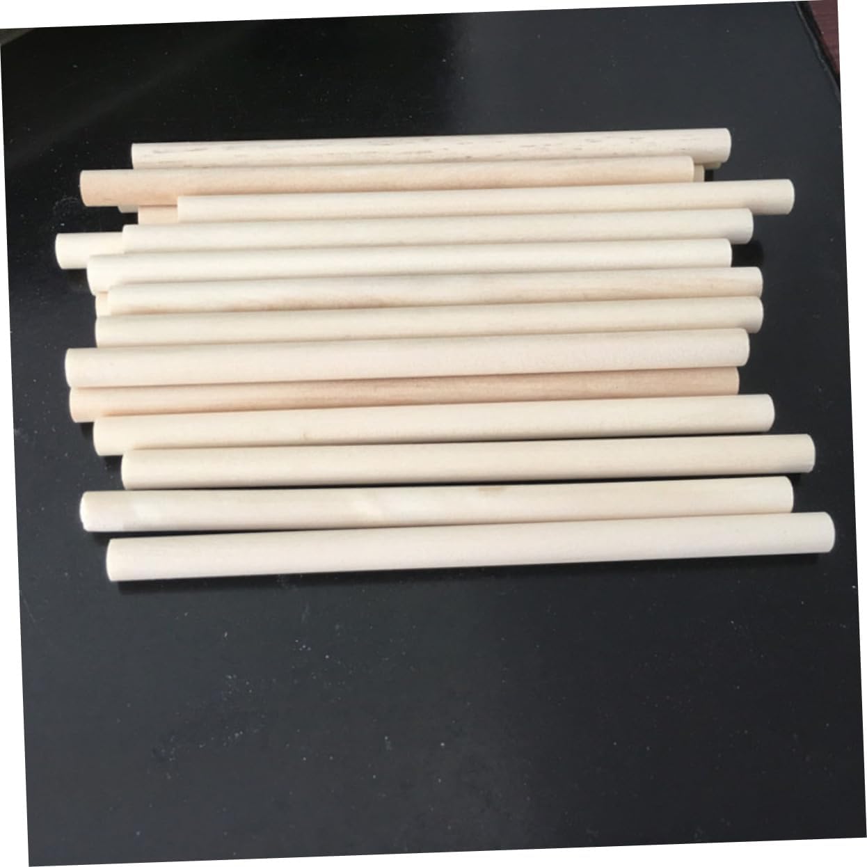 Gadpiparty 50Pcs DIY Wooden Craft Sticks Durable Smooth Hardwood Rods for Arts Crafts for Creative Projects Model Building Material