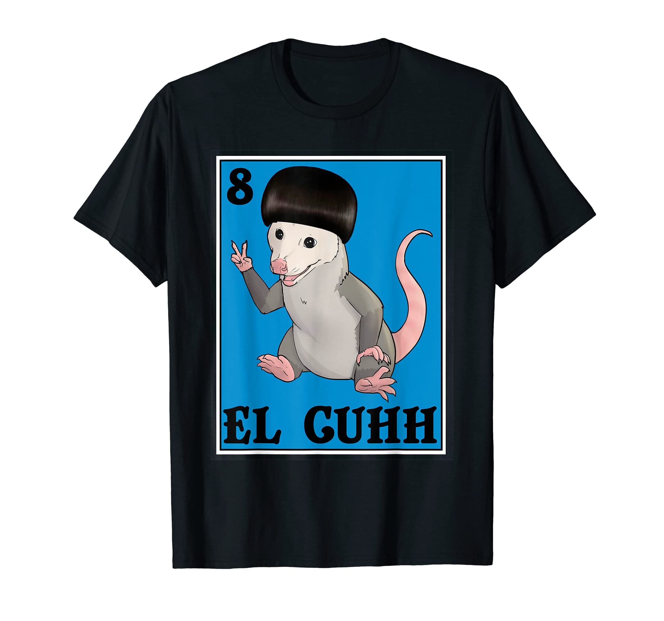 Trash Squad Opossum Raccoon Funny Meme OutfitsOpossum El Cuhh Takuache Cuh Funny Trash Possum Mexican Meme T-Shirt