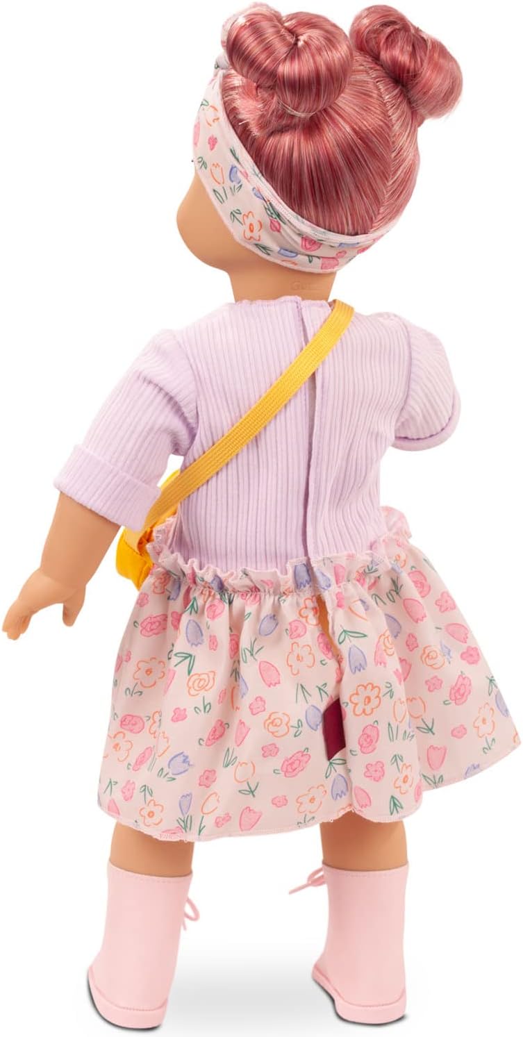 Gotz Precious Day Leni 18" Soft Body Standing Doll with Long Pink Hair to Wash & Style
