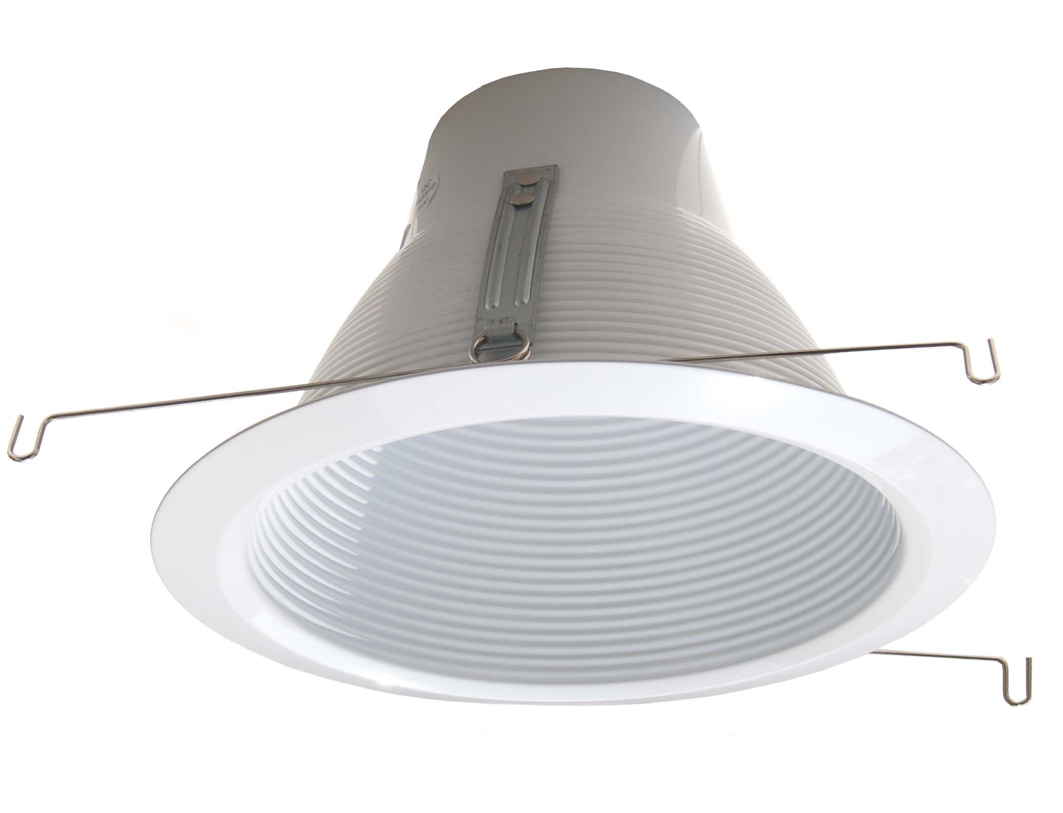 6-Pack -- 6 "Profundidad Self Brida air-shut cuadrícula adornos para tensión de la línea empotrables Light-White