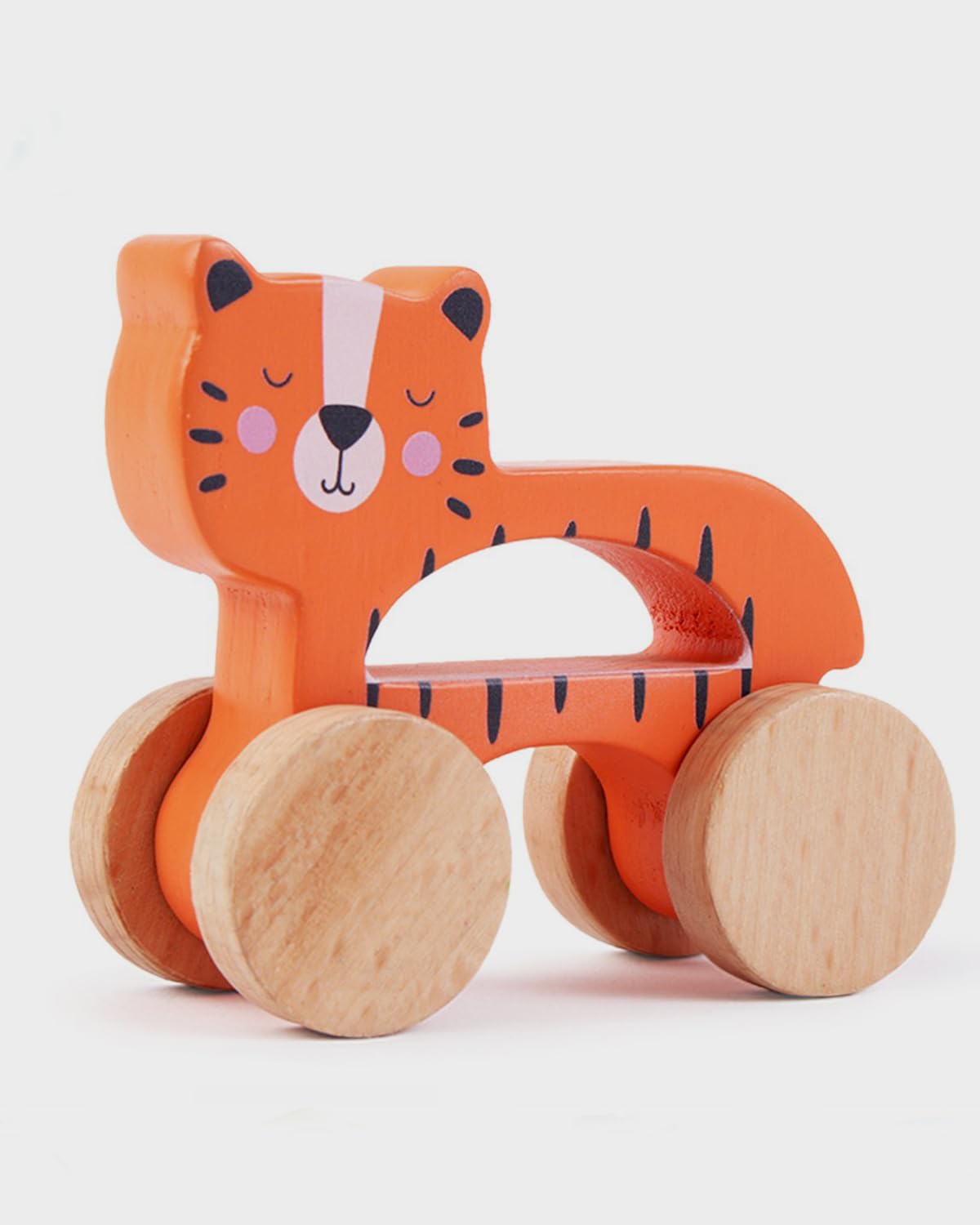 Intellibaby Premium Tiger on Wheels| Educational Wooden Free Wheels for Babies | BIS Certified | Baby Gift for Toddlers | Orange | 10+ Months (B0C4694WVK) Amazon Price History, Amazon Price Tracker