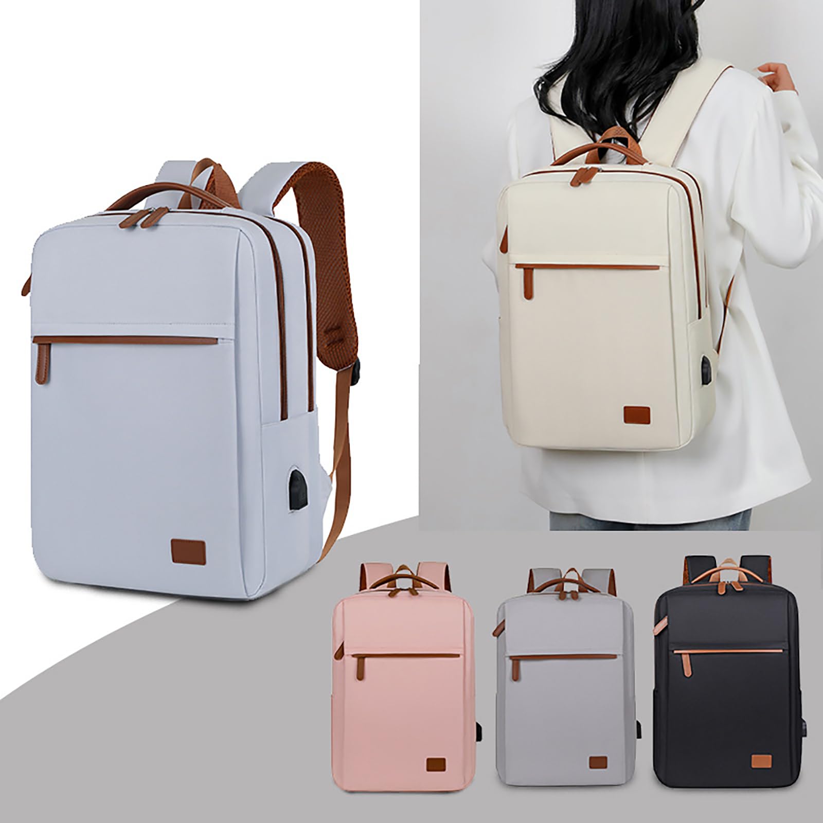 Borsa Per Laptop Zaino Da Scuola Capacità Con Porta Ricarica USB Pratici Zaini Da Viaggio Casual Per Appassionati Viaggi Uso Quotidiano