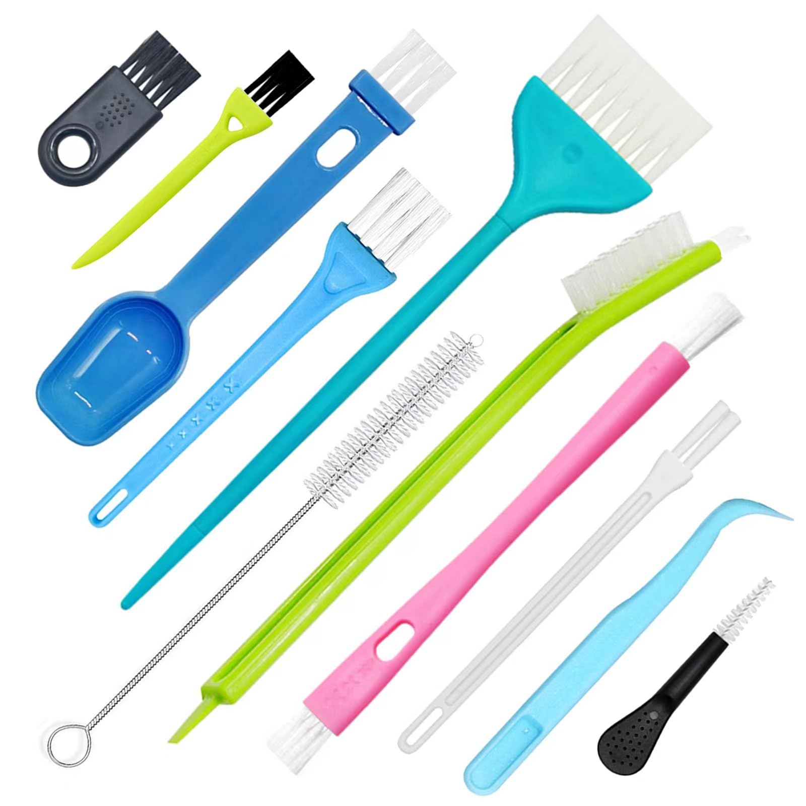 PURIPUFF Small Cleaning Brush, Electronics Brush for Cleaning Computer Keyboards, Laptop, Sewing Machine, Cleaning Brush Kit (Set of 15)