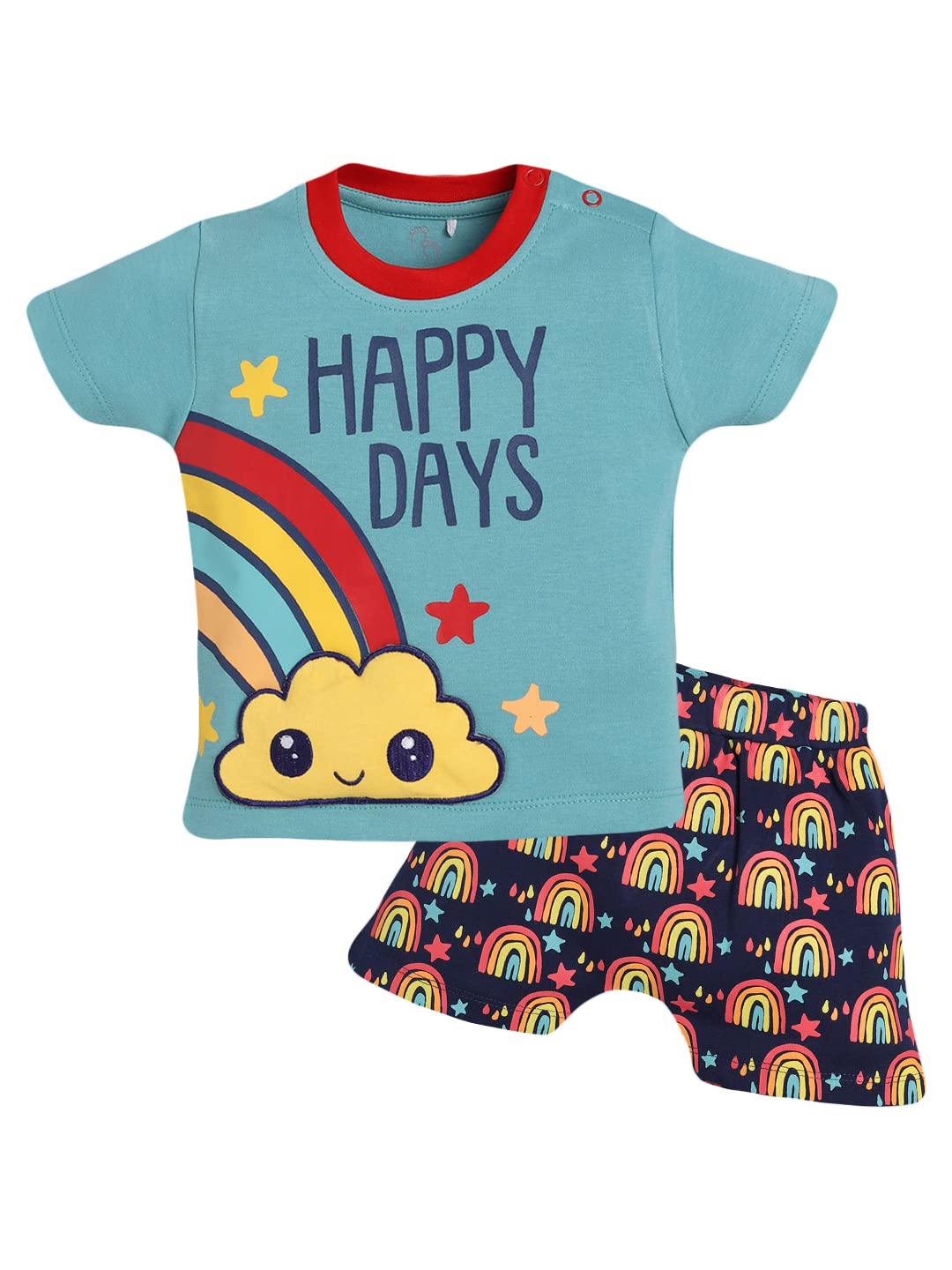 BABY GO100% Pure Cotton Kids T-Shirt & Shorts for Baby Boys
