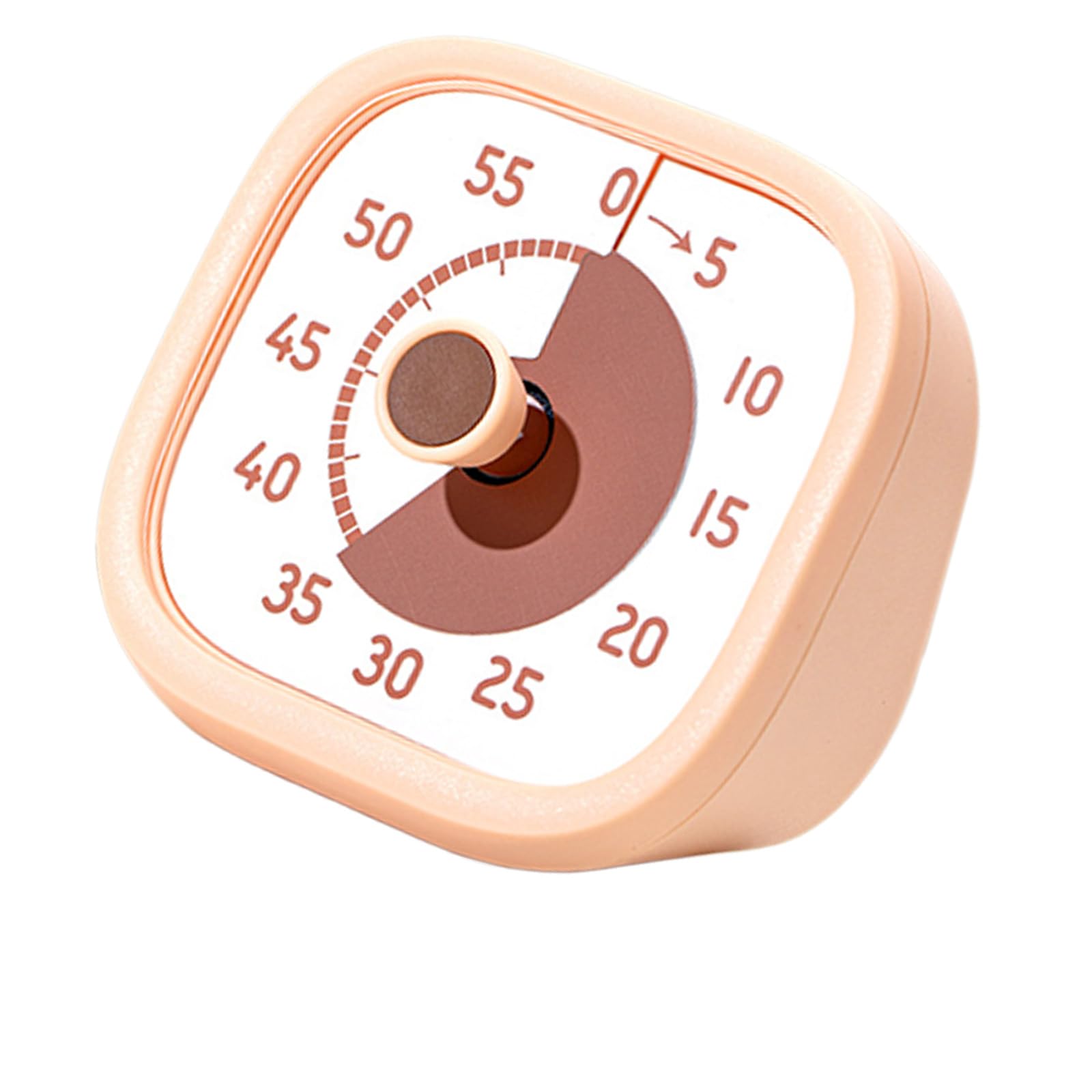 Visual Countdowns Timer with High Accuracy for Kitchen Study and Exercise Time Tracking 60-Minutes Timer ABS Cooking Clock Whirling Knob Clock