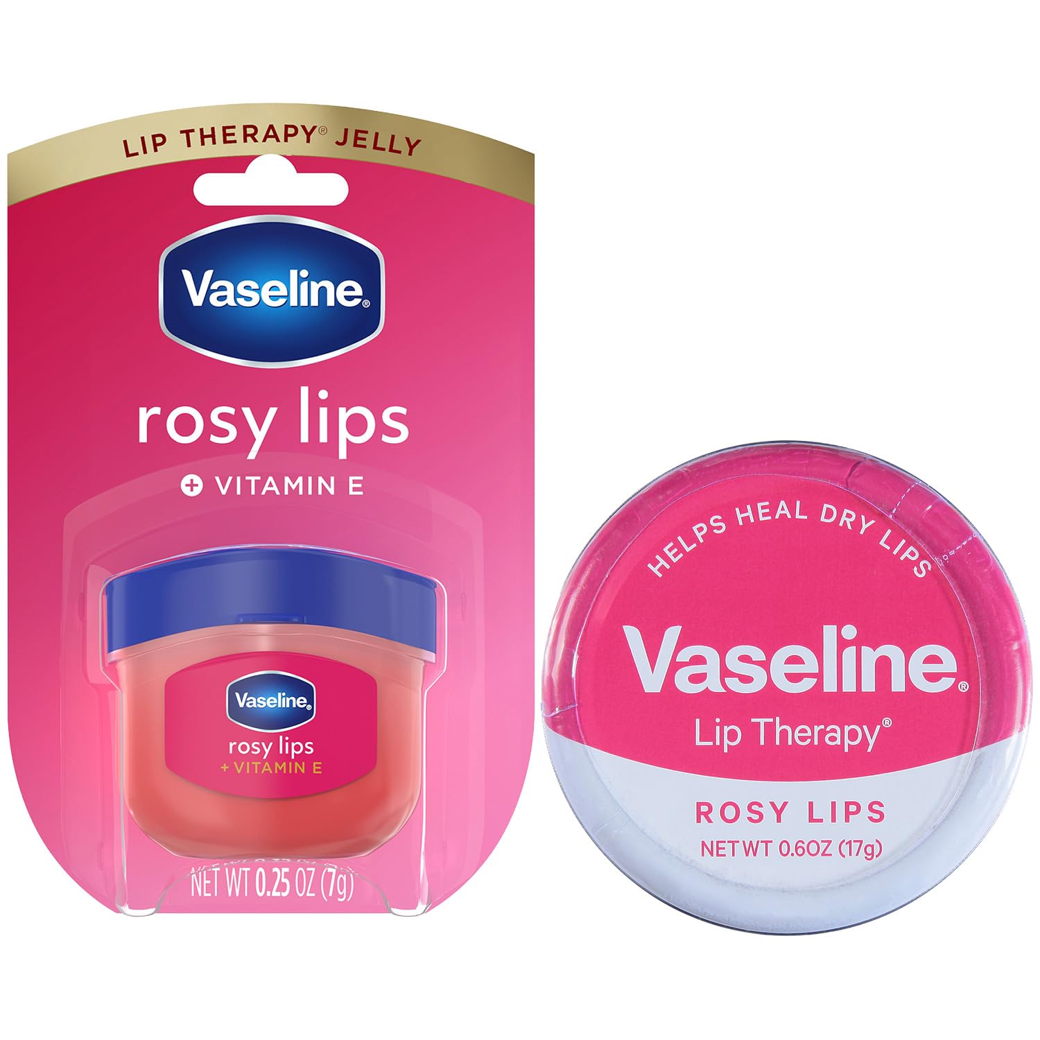The vaselines / レコード Pink EP VASELINE] LIP BALM - LIP THERAPY - ROSY LIPS 17G : Amazon.com.br