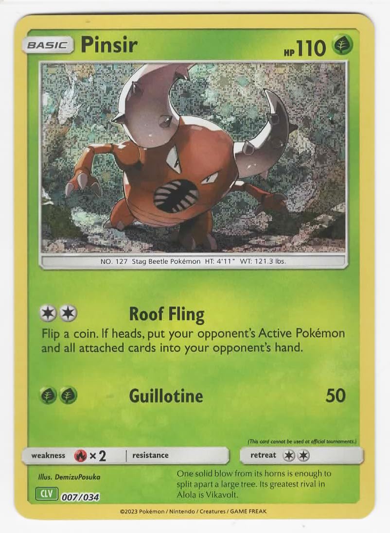 Pokemon - Pinsir 007/034 CLV – Classic Collection – Promo Holo Foil Card