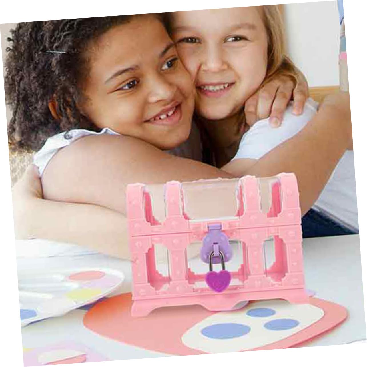 ERINGOGO Pirate Treasure Chest for Boys and Girls: 2pcs Small Decorative Storage Boxes for Toys Gems and