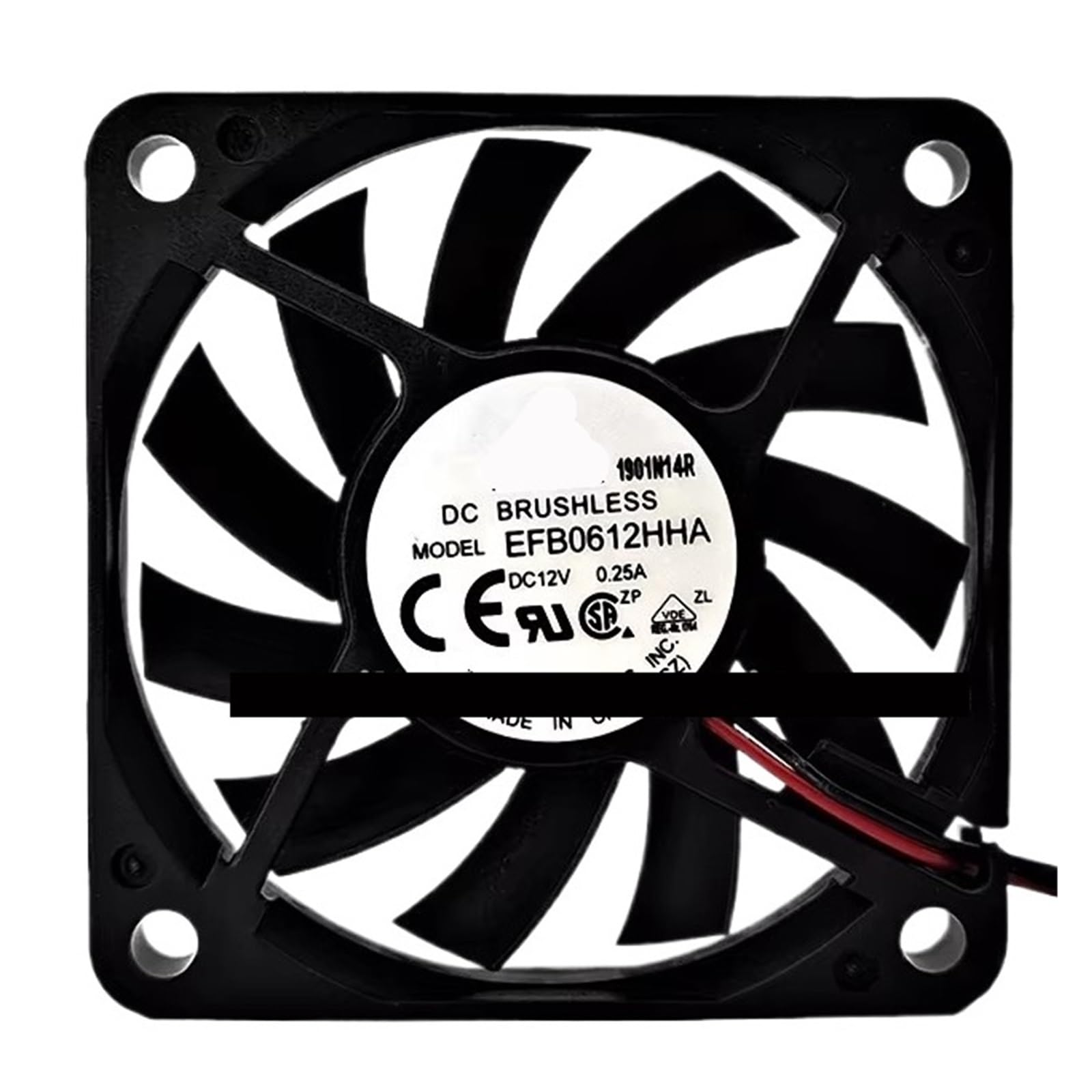 LZIKKGKI EFB0612HHA 12V 0.25A 6010 4800RPM Cooling Fan