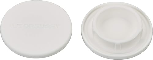 Le Creuset Tapones para molinos de silicona, 2 12 ", blanco