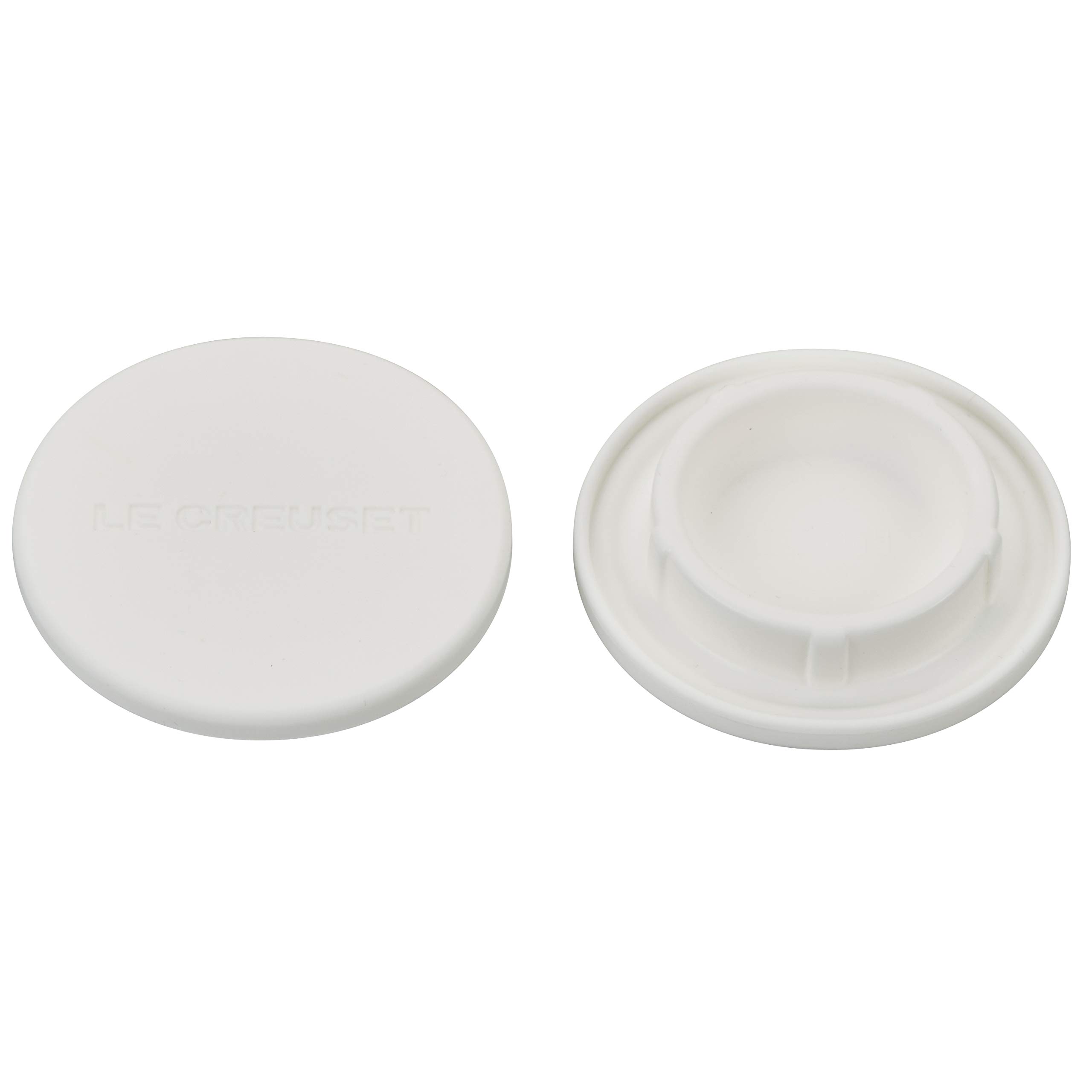 LE CREUSETSet of 2 Silicone Mill Caps - White