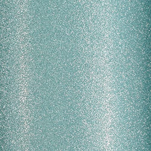 Florence Glitter Paper and Cardstock, A4 Coloured Card Making Supplies, Aqua/Ocean, 10 Sheets - Image 2