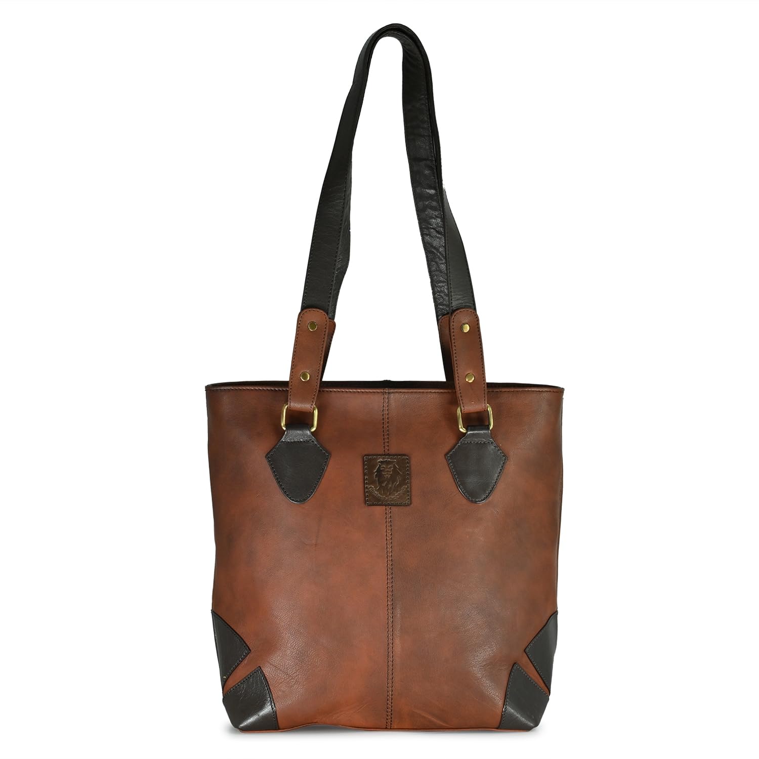 ABELARDO DE MODA Brown tote bag, detailing and silver D-Ring. (B0CX8ZSZXN) Amazon Price History, Amazon Price Tracker