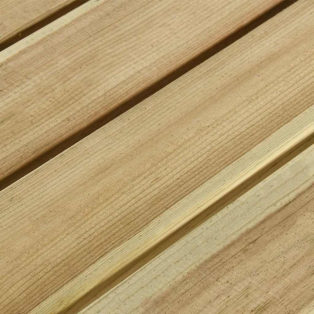 Tavolo da picnic con panche, 110 x 123 x 73 cm, in legno di pino impregnato, robusto tavolo da giardino, resistente alle intemperie, salvaspazio, per balcone, terrazza e campeggio