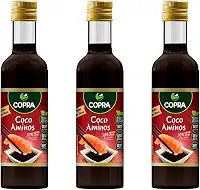 Kit 3 Molho Tipo Shoyu de Coco Aminos Sem Glúten Copra 250ml