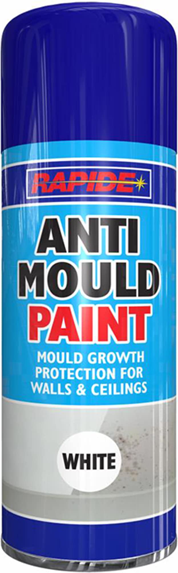 Q & H Quality Household White Q&H 400Ml Anti Mould Spray Matt Paint Molds Killer - Treat Damp Walls Black Stain Removal Paints Stop Moulds Growth - Protect Wall & Ceiling Fungus Algae Basements, Bathrooms, Kitchen (1)